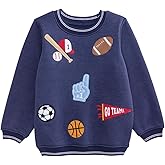 Mud Pie Boys Kids Sports Patch Sweatshirt
