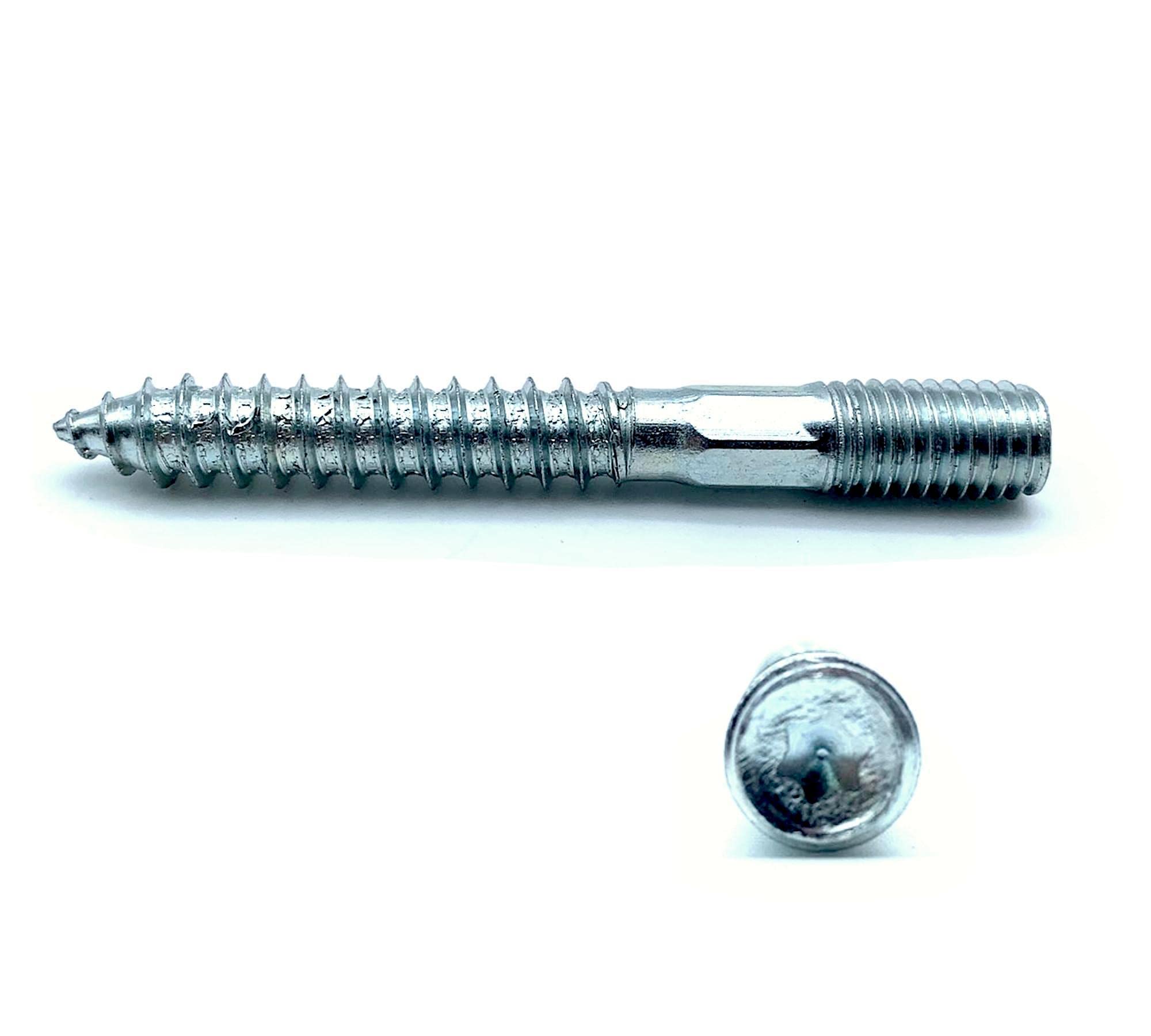 DOJA Barcelona | Double Thread Screw | 25 Stud Screws | M10x80 | in Galvanized Steel | Screw Union for Wood Screws, Furniture Legs, Metal Clamps, Wood Bo โ image 1