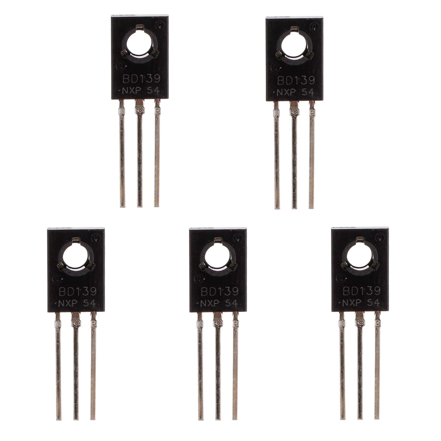 BOJACK BD139 Power transistors NPN 1.5A 80V Audio Power Amplifier Transistor TO-126 (Pack of 5 Pcs)