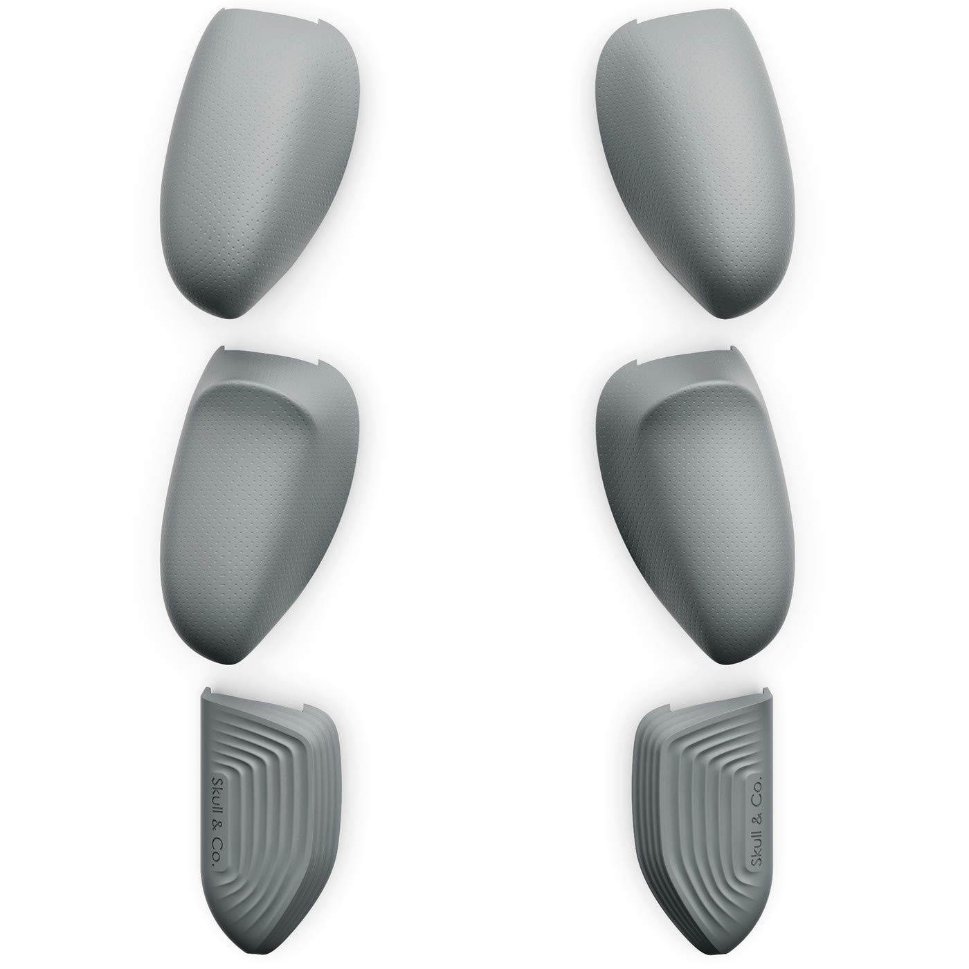 Skull & Co. Interchangeable Lite Grip Set for GripCase Lite: Snap/Trigger/Plus Grips [to fit All Hands Sizes] for Nintendo Switch Lite [3 Pairs] - Gray