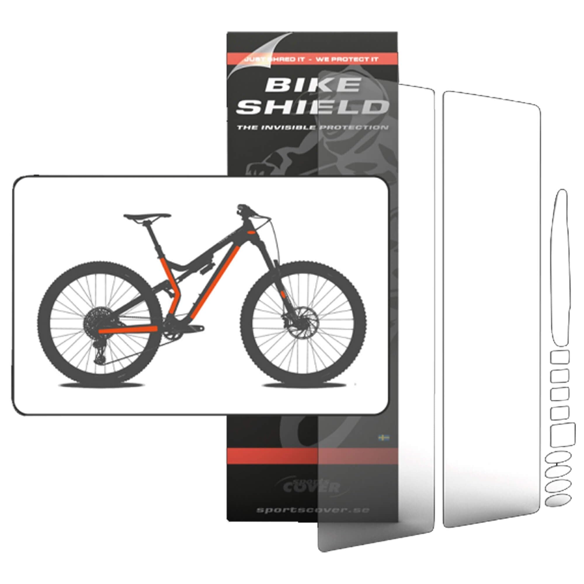 Bike Shield Full pack Oversize Frame Protection, Matt Finish
