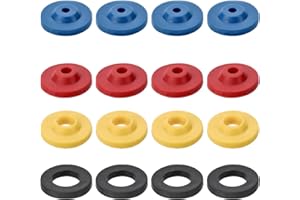 SANKOLY 16 Pcs Shower Flow Reducer Limiter Set Water Flow Restrictor in 4 Specifications Shower Flow Control Silicone Water Flow Saver Adapter for Fixed Shower Head Handheld Showers