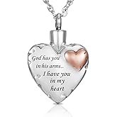 Decor Urns Heart Urn Necklace Ashes Cremation Jewelry for Women Men Keepsake Pendant Memorial Ash Locket Holder