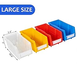 AERCANA Shop Stackable Organizer Bins Parts Bin