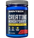 Créatine Monohydrate Pure Poudre Non Aromatisée BodyTech - 313ml (60 Portions), Neuf !