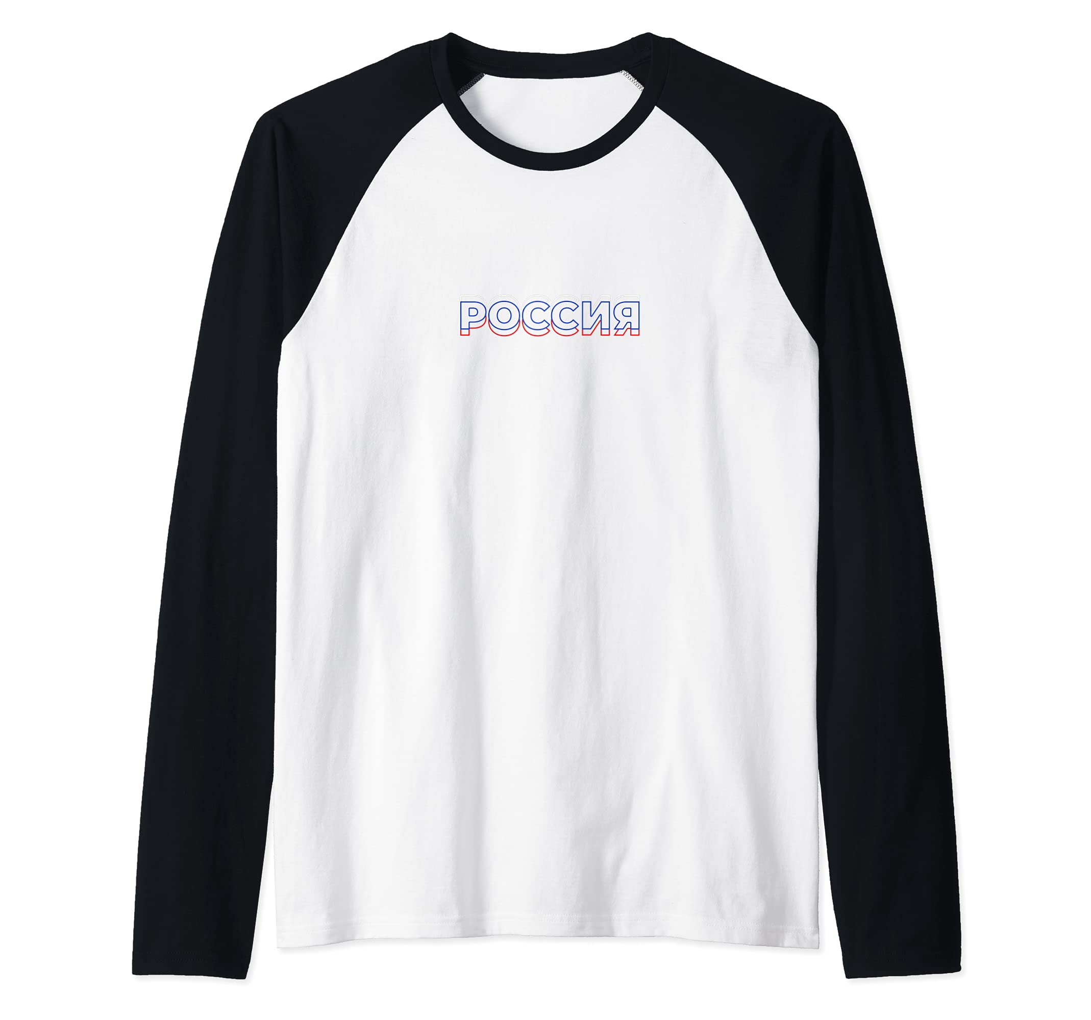 Flag Russia Raglan Baseball Tee
