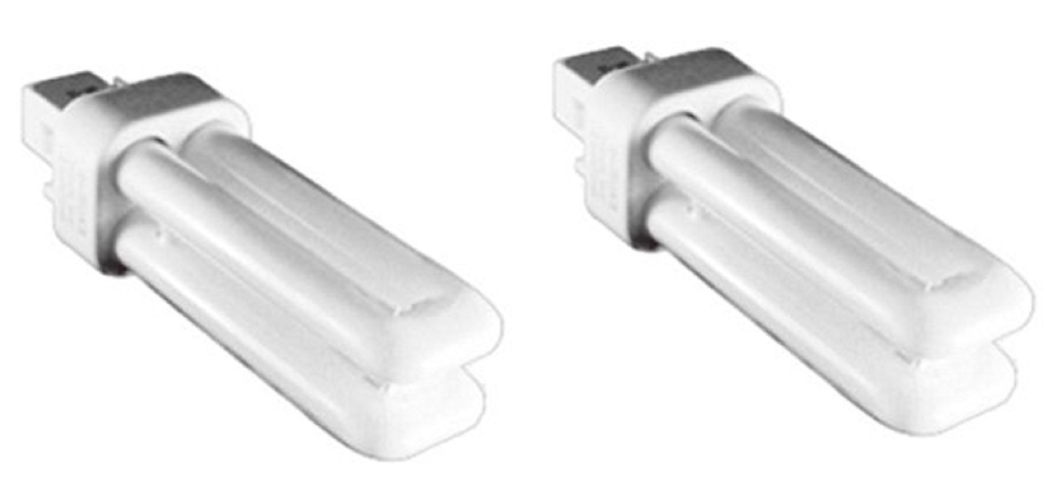 Kosnic 10w EXUN-D CFL Lamp - Pack of 2 Units - G24d-1/2-Pin Base, Pure White 4000K, 12,000 Hour Life, 620 Lumens/Compact Fluorescent Light Fitting/Non-dimmable/SKU: KFT10ST2/2P-840x2