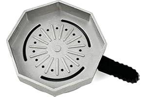 AGSDGAWD Hookah Bowl Charcoal Holder with Handle Reusable Metal Shisha Heat Management System Universal Hookah Bowl Cover Hookah HMD Perfect Hookah Accessories (Color : B)