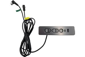 FRUHDI Power Recliner Lift Chair Electric Sofa 5 Button 5 Male Pin 2 Female Pin Hand Control Replacement with Dual USB A C Ports