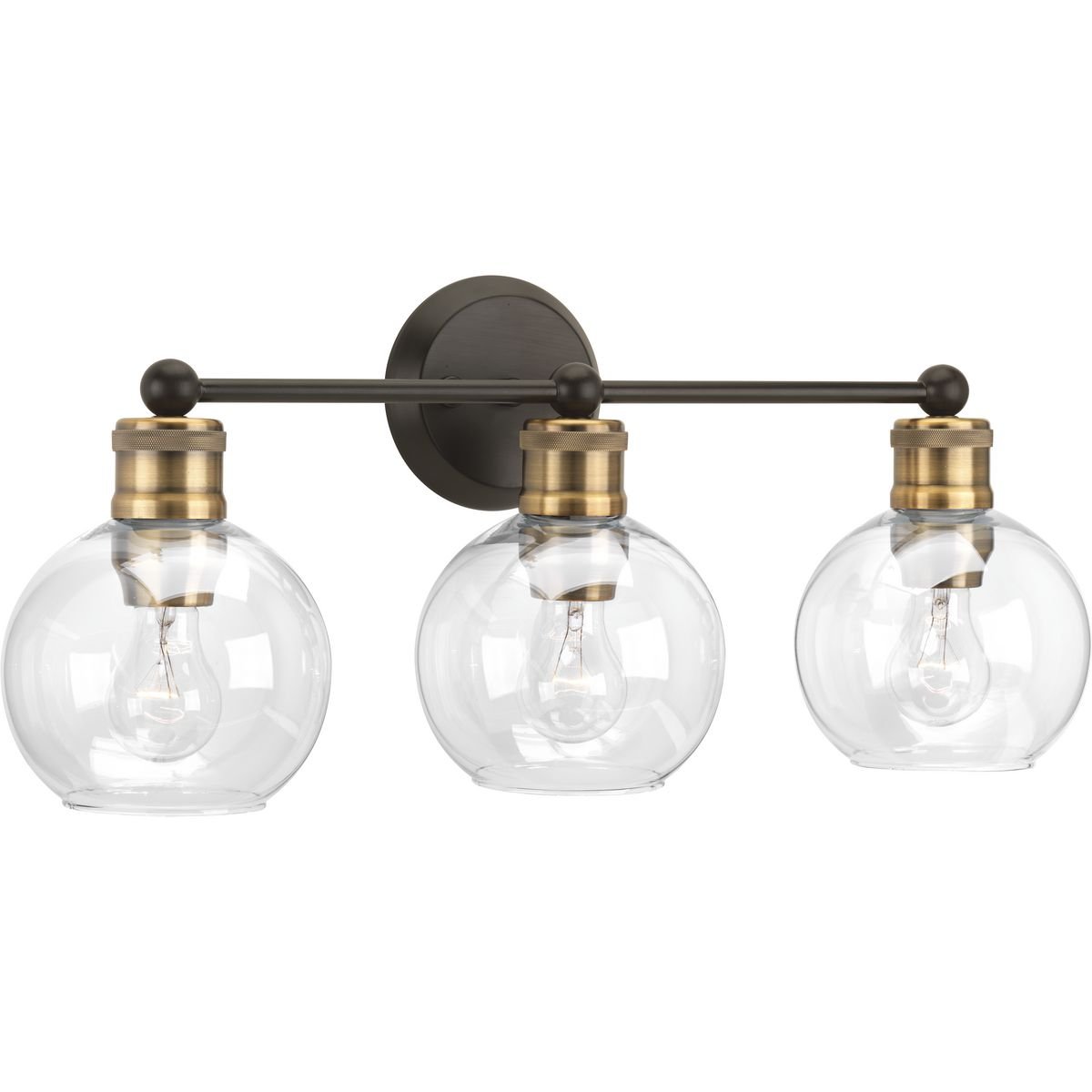 Progress Lighting P300051-020 Hansford Antique Bronze Three-Light Bath & Vanity