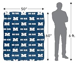 Millikin University Big Blues Logo Pattern Silky