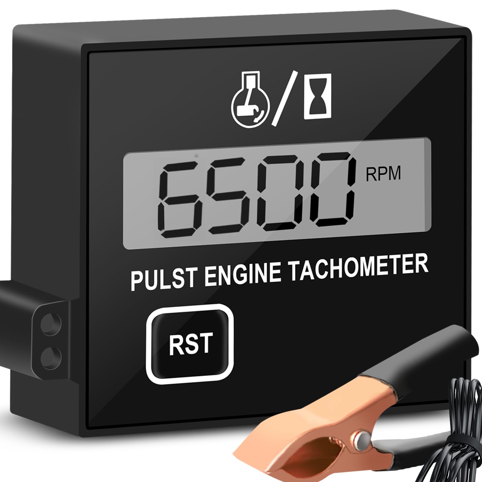 Photo 1 of Chainsaw Tachometer-Digital Tachometer Tach Gauge Small Engine Tachometer Digital Display Pulse Speedometer for Jet Engine Chain Saw Cropper Generator Lawn Mower RV ATV Dirt (W1)