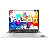 IPASON 2026 Business Laptop, Intel Powerful Processor, 16GB DDR5, 2TB PCIe, 16" FHD WUXGA Anti-Glare Display, Fast Charging, Backlit Keyboard, 14.5-Hour Battery Life, Windows 11 with MS 365 for Web