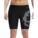 baleaf Men's 7.5" Swim Trunks Water Resistant Swimming Jammers Quick Dry Athletic Swimsuit Competition Swimwear Shorts