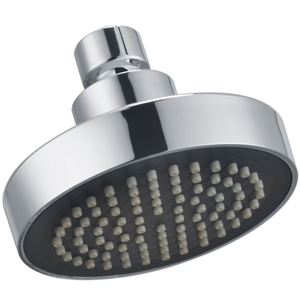 KES Fixed Shower Head 4-Inch Replacement Overhead Rainfall Shower Heads Adjustable with Swivel Ball Round Chrome, J335S4-CH