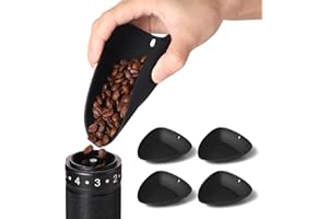Bincoo Flexible Silicone Coffee Bean Dosing Cup, Weigh Coffee Bean Container, No Mess Pouring, Compatible as a Weighing Tray,Set of 4