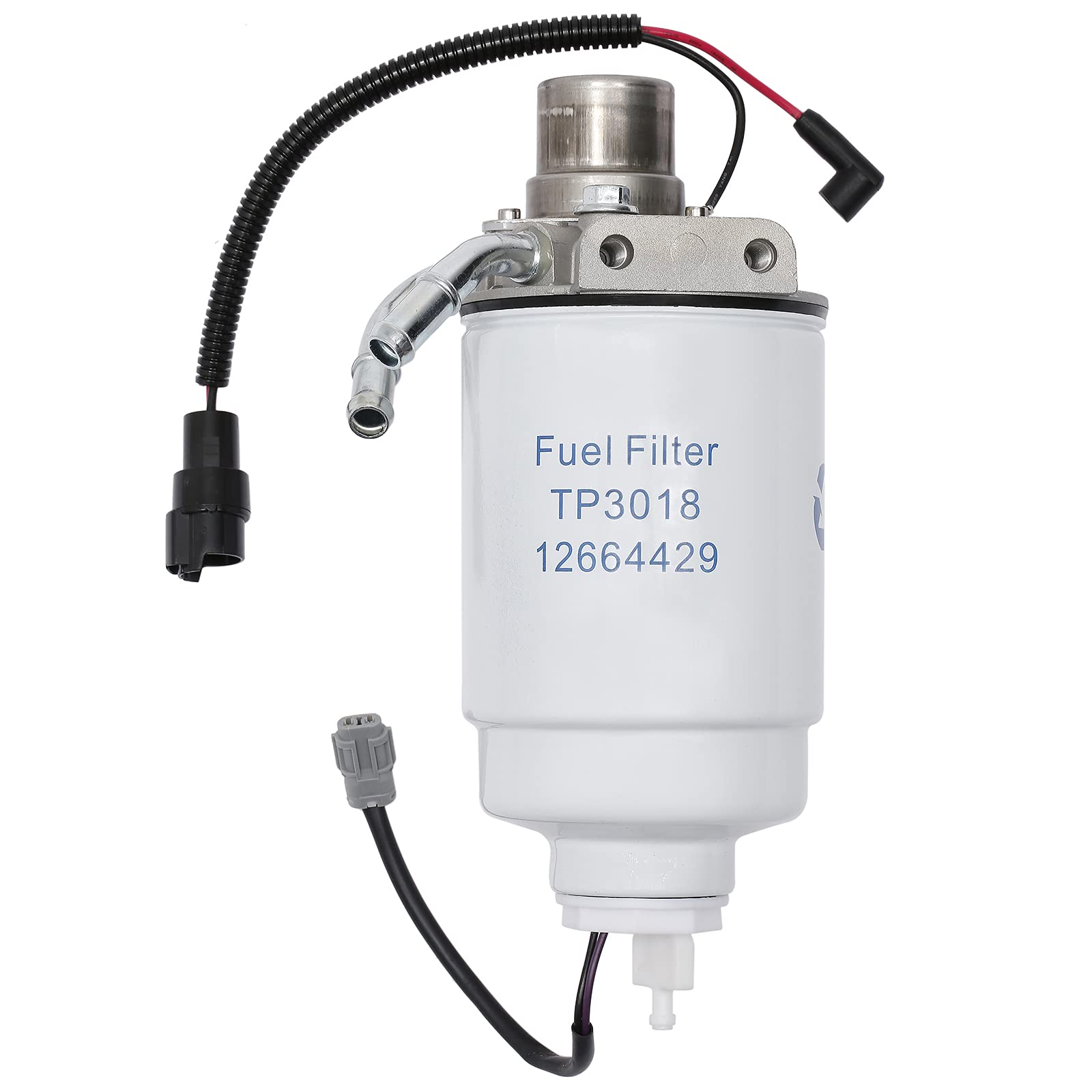 Photo 1 of 6.6L Duramax Diesel Fuel Filter with Head Assembly?Replacement For 2005-2012 Chevy Silverado GMC Sierra 2500 HD 3500 HD with Water in Fuel Sensor?Replaces# 12642623, 12639448, 904517