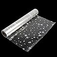 SULOLI Christmas Cellophane Wrap Roll - 32 In x 100 Ft Snowflakes Christmas Wrapping for Gifts Flowers Hampers Baskets