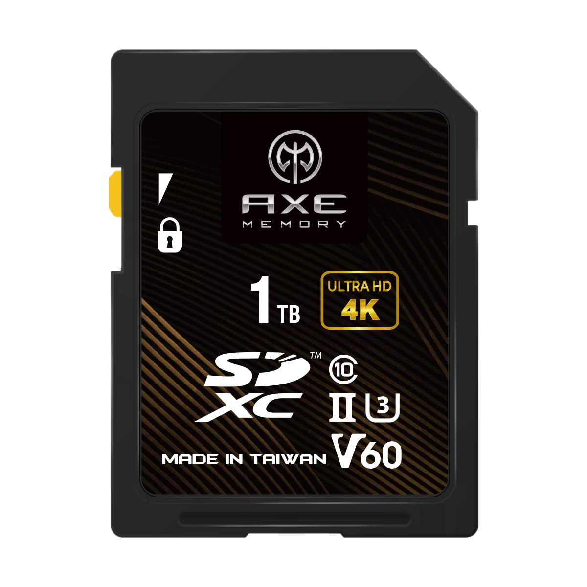 AXE MEMORY SD Card 1TB V60, 245MB/s UHS-II U3 4K Ultra Full HD, Professional Grade SDXC Memory Card Image
