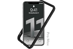 RhinoShield Bumper Case Compatible with [iPhone 11 Pro Max] | CrashGuard NX - Shock Absorbent Slim Design Protective Cover 3.5M / 11ft Drop Protection - Black