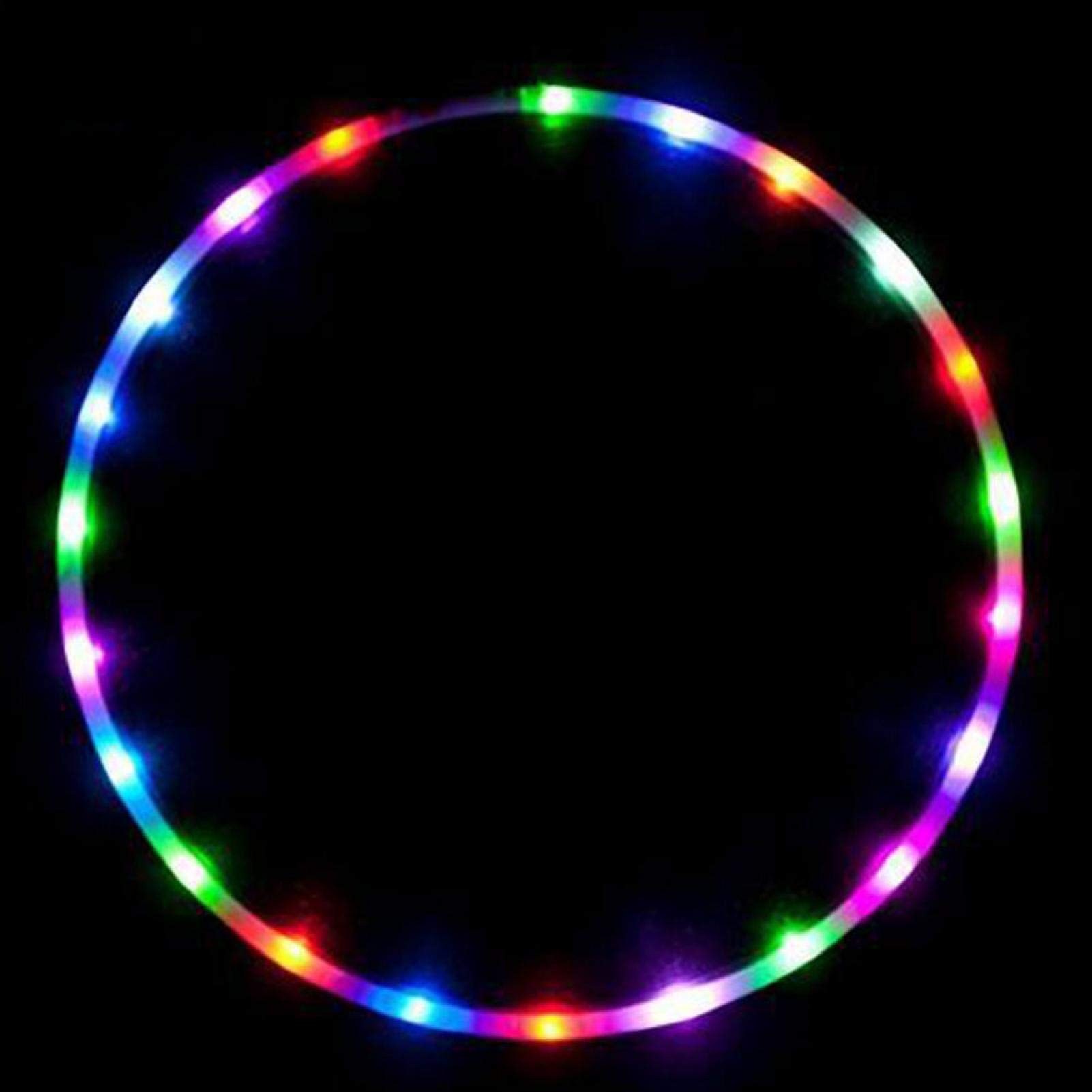 POHOVE LED Hula Hoops, Color Changing Multiple Light Up Hula Hoops for Adults, Multicolor Dancing Hoop Loose Weight Bodybuilding Fitness(80cm/31.5inch)
