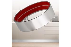 COENGWUI Stainless Steel Kick Plate, Peel and Stick Kickplate Base Cover, Baseboard Molding Trim for Wall, Door, Kitchen Cupboard, Dishwasher Toe - Anti-Scratch Protection (9.8ft x 3.9in, Shiny Silver)