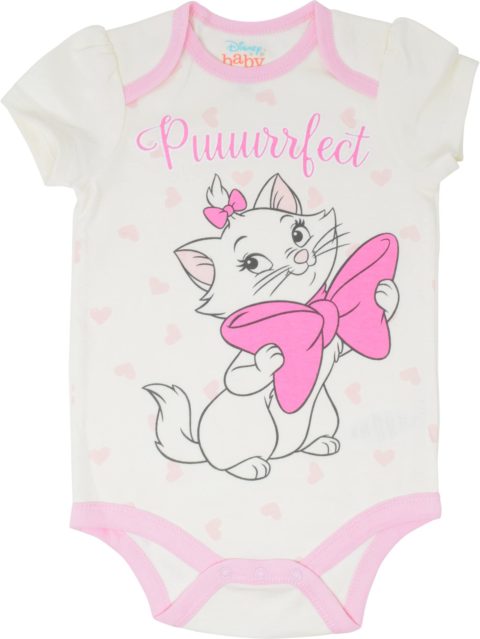 Disney Classics The Aristocats Lion King Winnie the Pooh Pixar Toy Story Baby Girls 5 Pack Bodysuits Newborn to Infant