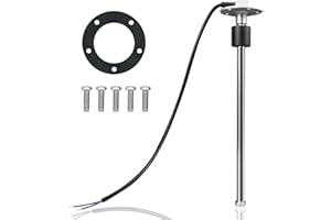 EMIHO 240-33 ohms 11"(275mm) Fuel Level Sending Unit for Marine Boat Truck Car Fuel Water Level Gauge Sensor Stainless Steel Fuel Gas Tank Sender 5 Hole