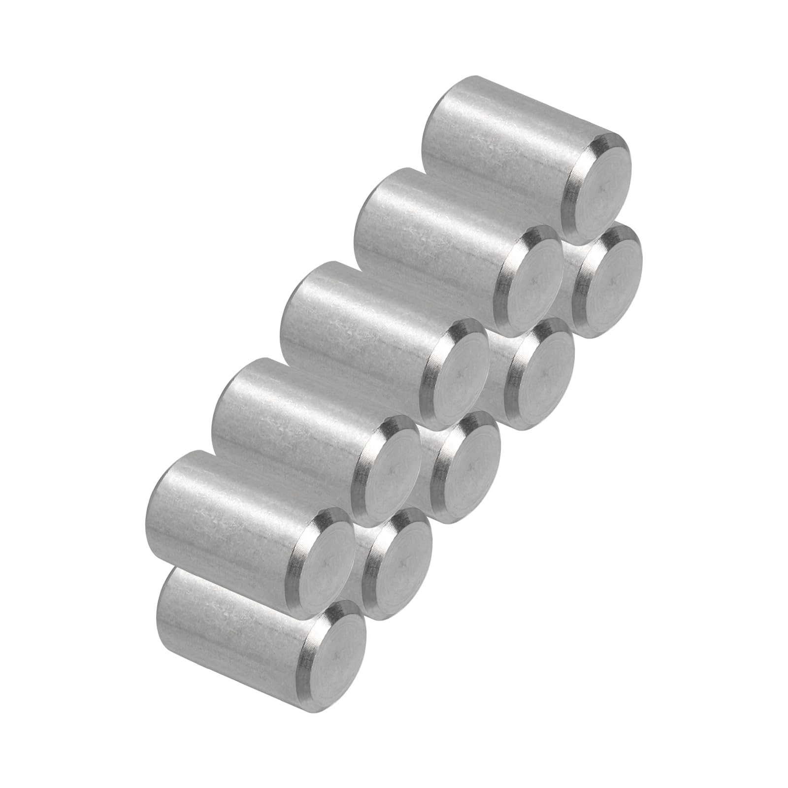 PATIKIL 304 Stainless Steel Dowel Pins 10 x 16 mm, 10 Pack Metal Dowel Pins Shelf Pegs Support Shelves Bunk Bed Fasten Elements Hardware for Furniture Fixing Component Position