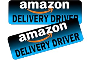 NIMONA Delivery Driver Magnet for Car - 2-Pack Caution Frequent Stops Removable Set - Reflective Delivery Magnetic Car Door and Bumper Sign - Weather-Resistant 11.8 x 4 inch (Blue-Black - 2 pack)