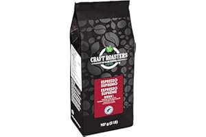 Club Coffee Craft Roasters, Whole Bean Coffee, Rainforest Alliance Certified (Espresso Supremo - Medium Dark Roast, 2lb bag)
