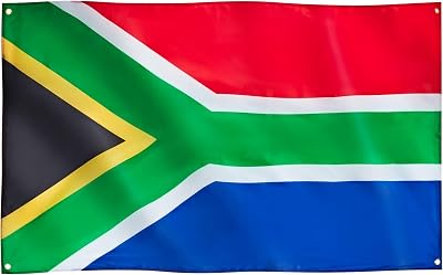Runesol South Africa Flag 91 x 152 cm 4 Eyelets Premium Outdoor Indoor Flag