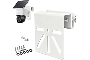 WiTi Gutter mount stainless steel bracket for Eufy SoloCam S340, E30/S330, No Drill Installation, Universal Bracket compatibl