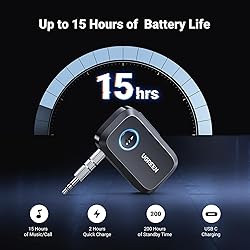 UGREEN 5.4 Aux Bluetooth Adapter, Noise Cancelling