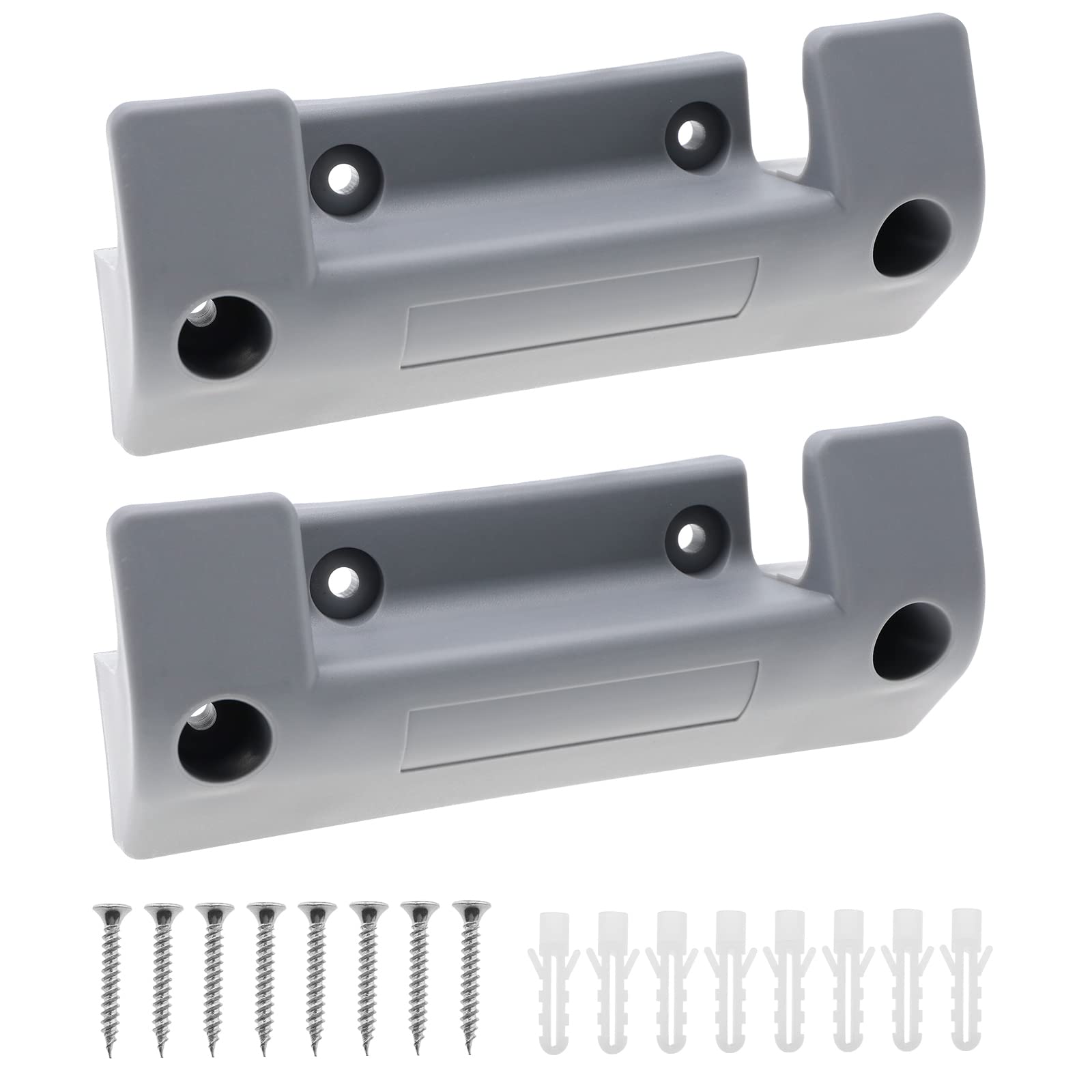 Be In Your Mind 2Pcs Water Hose Reel Holder Replacement Water Pipe Wall Mounting Bracket Wall Mount Garden Hose Storage Pipe Fixing Bracket Plastic