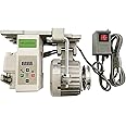 Servo Motor for Industrial Sewing Machine AC110V Power 3/4HP (550W), Brushless Motor with Controller and Foot Switch, Run CW and CCW (550, Watts)