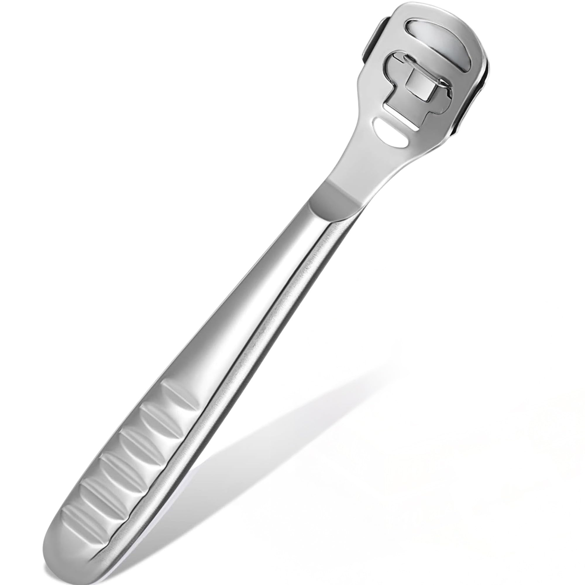 YNR Callus Remover for Feet - Foot File Corn & Callus Remover, Pedicure Tool Includes 10 Replacement Heads, Heel Scrubber & Scraper, Corn Remover for Feet | (Stainless Steel) — image 1