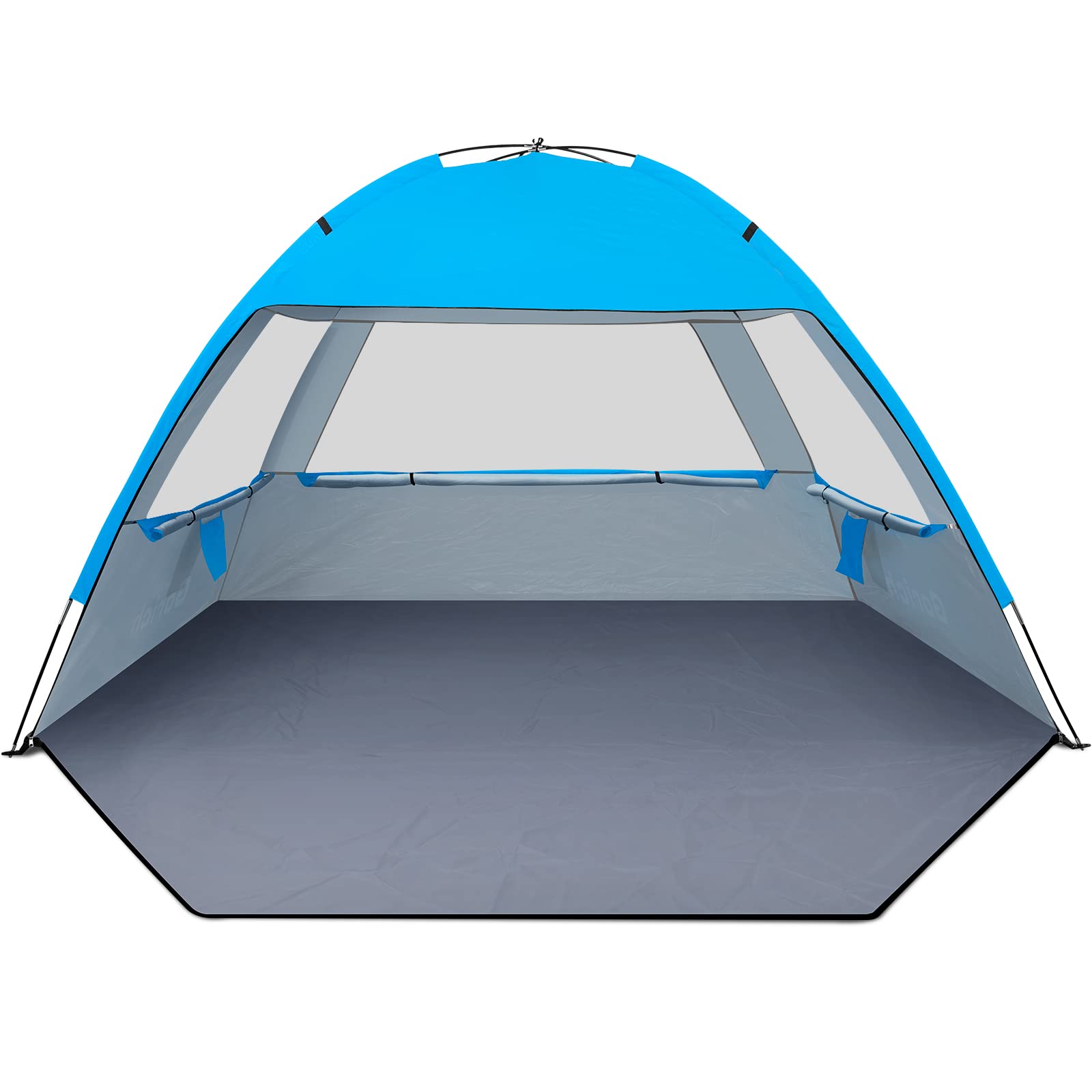 Photo 1 of Gorich Beach Shade Tent for 4-5 Person with UPF 50+ UV Protection, Portable Sun Shelter Canopy, Lightweight & Easy Setup Cabana, Blue