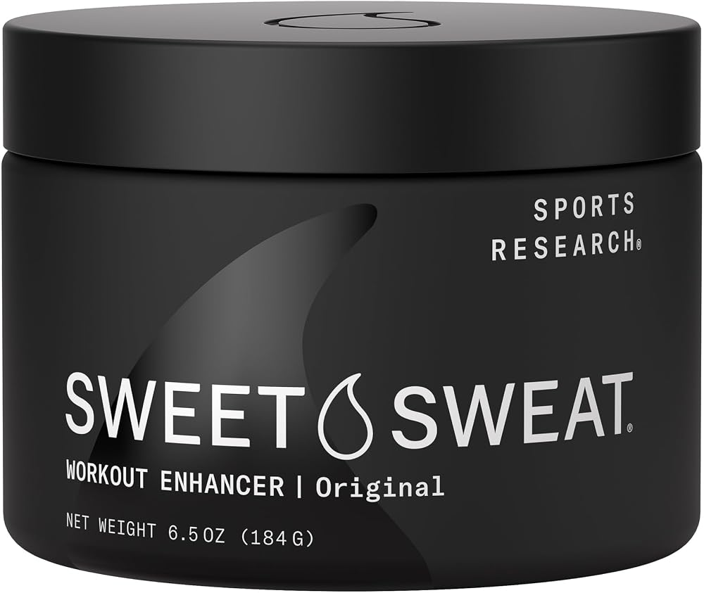 Sports Research Sweet Sweat Thermo Genic Action Cream Jar 6.5oz Workout Enhancer