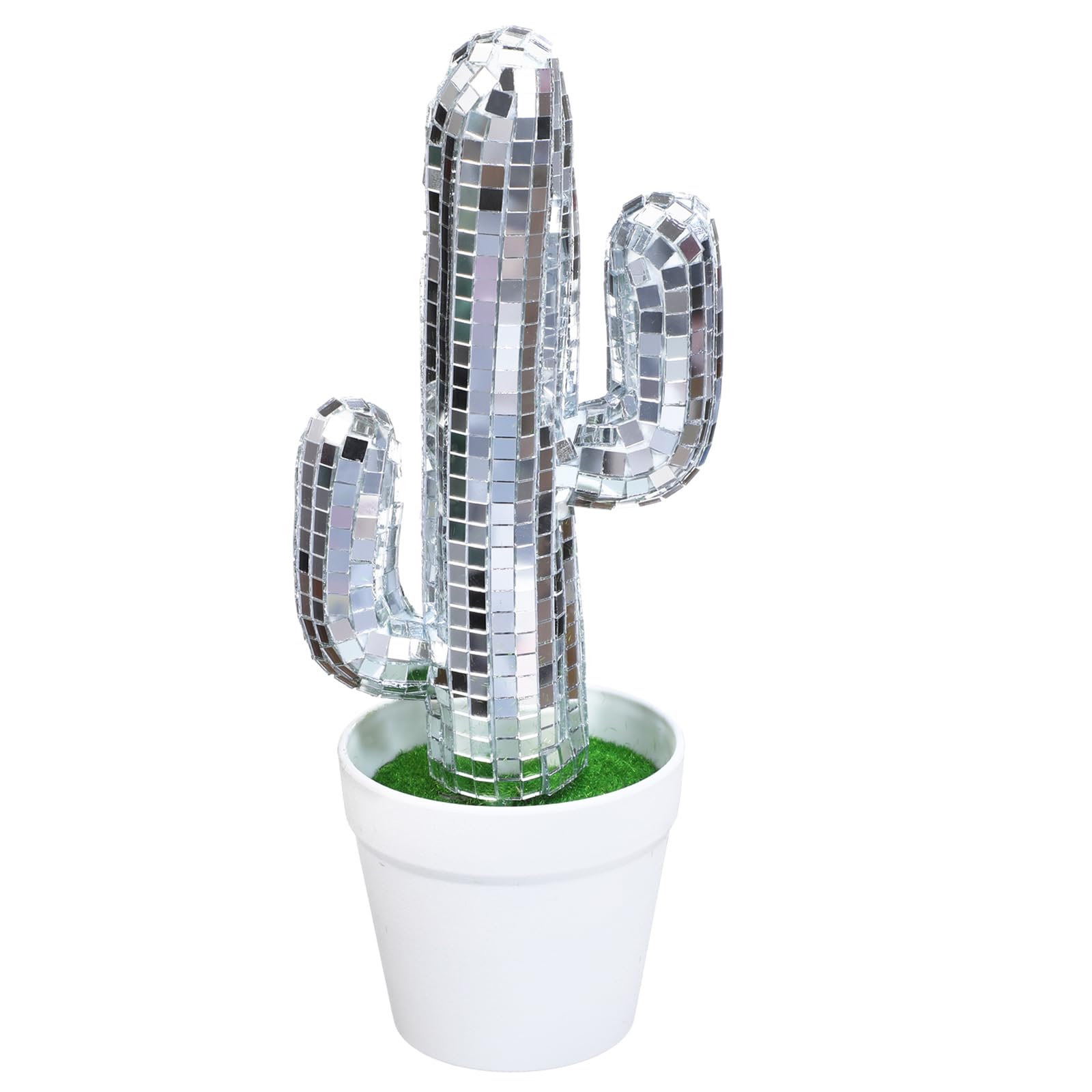 Photo 1 of *MINOR DAMAGE - USED*
Halloscume Disco Ball Cactus Party Decor Glitter Cactus Fiesta Mexican Party Decoration Disco Mirror Decorations for Fiesta Mexican Table Desk Home Decor
