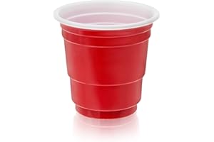 True 1.5oz Red Party Shot Glasses, Plastic Cup Shot Glasses, Football Cups, Football Game, Sports & Outdoors, Football Accessories, Set of 20, Red