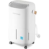 Dehumidifier for Basement,Home,Bathroom,Bedroom 45 pint/Day 4500 Sq ft Dehumidifiers with Drain Hose,Most Efficient Energy Star 2025,Intelligent Humidity Control,3 Modes,24H Timer (45 Pint)