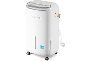 ASAHWO Dehumidifier for Basement,Home,Bathroom,Bedroom 45 pint/Day 4500 Sq ft Dehumidifiers with Drain Hose,Most Efficient Energy Star 2025,Intelligent Humidity Control,3 Modes,24H Timer (45 Pint)