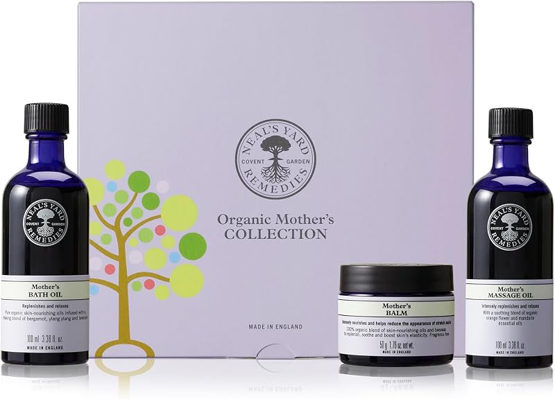 Neal's Yard Remedies Mother Collection Gift Set 3pc Bath Oil Balm Massage Oil
