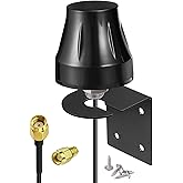 Bingfu WiFi Antenna 2.4GHz 5GHz 5.8GHz Outdoor Wall Mount MIMO RP-SMA & SMA Male Antennae Replacemet for WiFi Router Hotspot