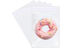 500 Pcs -4" x 6" Clear Plastic Cellophane Bags-1.4 mils Thick Self Sealing Cello Bags for Bakery Cookies Photo,Jewelry,Party 