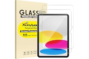 XunyLyee 2 Pack Screen Protector for iPad A16 11th/10th Generation (2025/2022 Model) Bubble Free Tempered Glass Film Easy Ins