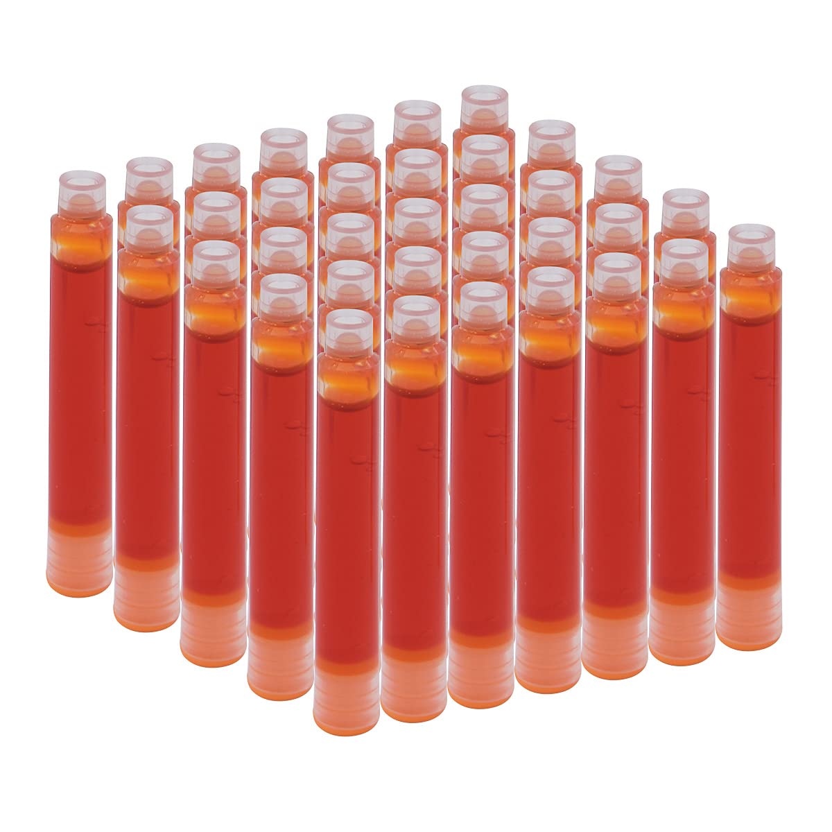 SIPLIV 35 PCS Ink Cartridges, 3.4 mm Bore Diameter Fountain Pen Calligraphy Pen Refill Ink Cartridges - Orange