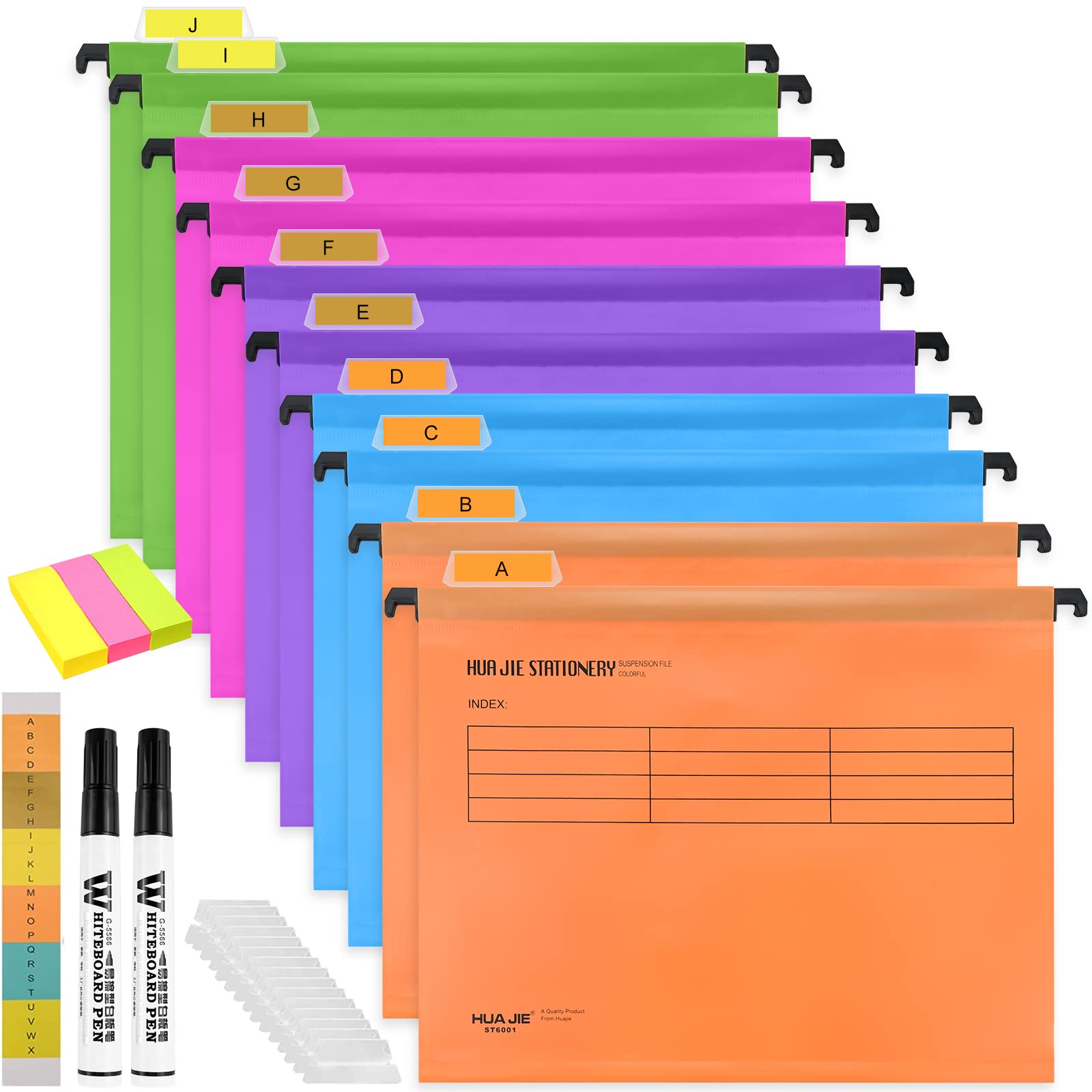 A4 Suspension Files for Filing Cabinet Suspension Files Hanging Filing Folders, 34.8 cm*24.5 cm Suspension File Box Filing Storage Folders Interior Folders for Paperwork Office Home School (10)