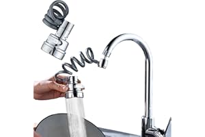 DAPAGENY Faucet Sprayer Attachment,Kitchen Sink Sprayer, Sink Sprayer Attachment for Faucet,Kitchen Faucet Sprayer Attachment with Stretchable Hose, Faucet Extender for Kitchen Sink with 3 Water Outlet Modes